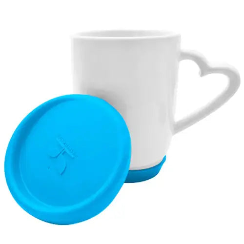Light Blue Base + Lid Sublimation Mug - simple